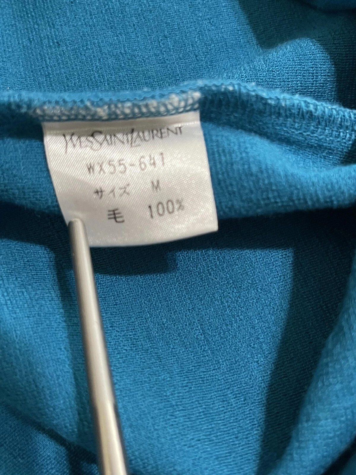 SAINT LAURENT (YSL) Felpa da donna blu Yves Saint Laurent YSL taglia media