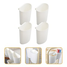 Luxshiny 4pcs Hanging Cup Holder Rolling Cart Accessories-IL