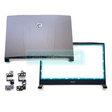 For MSI Pulse GL66 Crosshair 15 11UCK MS-1581 Back Cover  Bezel  Hinges 15.6