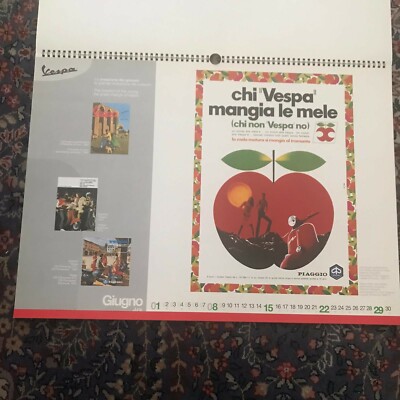CALENDARIO PIAGGIO ANNO 2003 - ORIGINALE PIAGGIO - VESPA - MADE IN