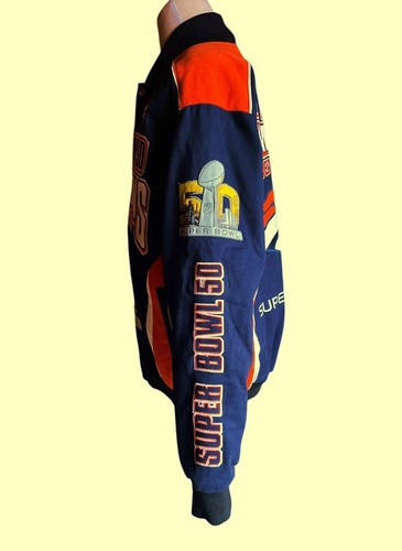 Super Bowl 50 Champions Jacket Denver Broncos NFL Men’s LARGE - Bild 3 von 14