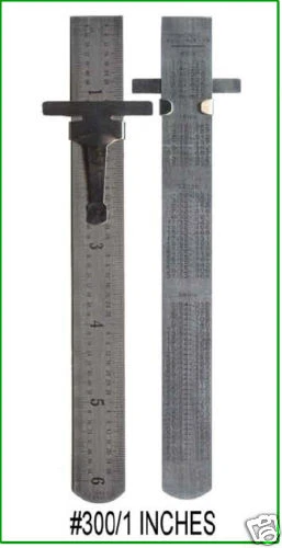 КАРМАННАЯ ЛИНЕЙКА СТАЛЬ 6 ДЮЙМОВ ЧИТАЙТЕ НА английском языке 64-е ДЕСЯТИЧНЫЕ - Изображение 2 из 3