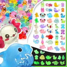 105 Pcs Mini Resin Animals 21 Styles Bulk to Hide Miniature Figures Luminous ...