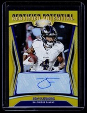2024 Panini Certified #CPS-ZFS Zay Flowers Certified Potential Mirror Gold #/25