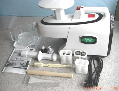 Greenstar Elite GSE 5000 Entsafter, slow juicer, gut erhalten, Farbe weiss