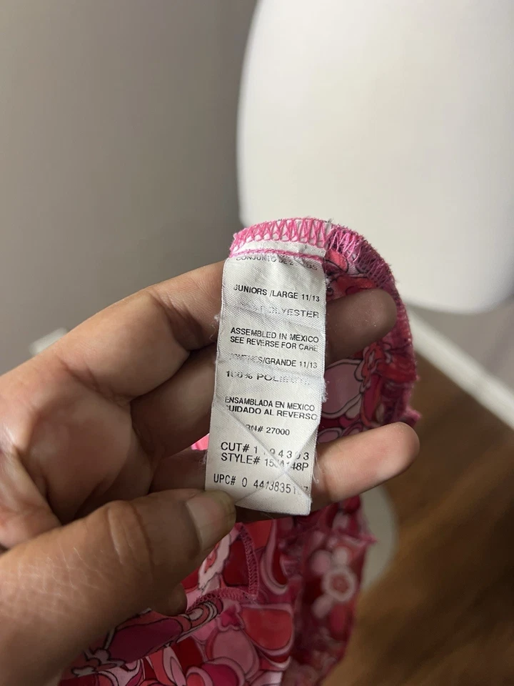 Top Y2K Años 2000 Talla 11/12 Juniors Rosa Floral Manga Acampanada Transparente Hada Capricho Foto 4 de 4