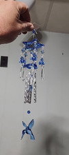 Blue Hummingbird Wind Chimes