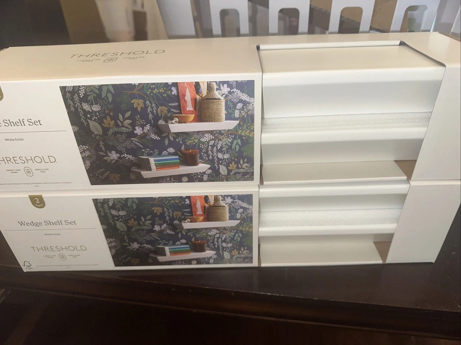 2pc Wedge Shelf Set White - Threshold Lot Of 2 So 4 Shelf
Opens in a new window or tab