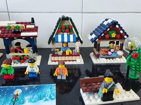 LEGO Icons 10235 Winter Village Market 1261 Pcs -丨With Instruction丨No box !