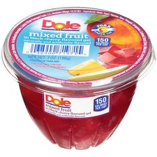 Dole Fruit Cup - Mixed Fruit in Black Cherry Gel, 7 Ounce - 12 Per Case