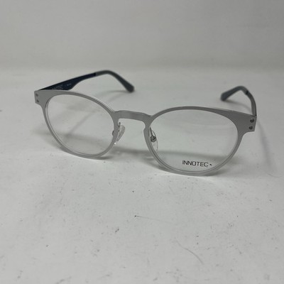 INNOTEC EYEWEAR LANGLEY 5100 48-20-145 SILVER BLUE EYEGLASSES LK26