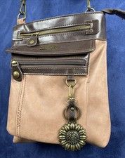 Chala GEMINI Convertible Crossbody Bag Vegan SUNFLOWER Dusty Rose PINK Boho