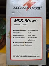 2 altoparlanti stereo Monacor MKS-50/WS a 3 vie