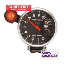 Autometer 3904 One 5in Sport Comp Monster Tach Wshift Light Performance Parts