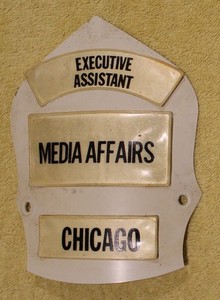 CHICAGO FIRE DEPARTMENT  EXECUTIVE ASSISTANT   FIREMAN FIREFIGHTER HELMET FRONT