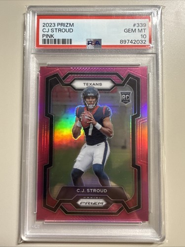 2023 Panini Prizm Pink CJ Stroud Rookie - PSA 10 , #339