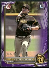 2022 Bowman #BP-127 Victor Lizarraga Prospects Purple Pattern #/199