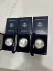 Three  2001 American Silver Eagle Proofs  -  Beautiful