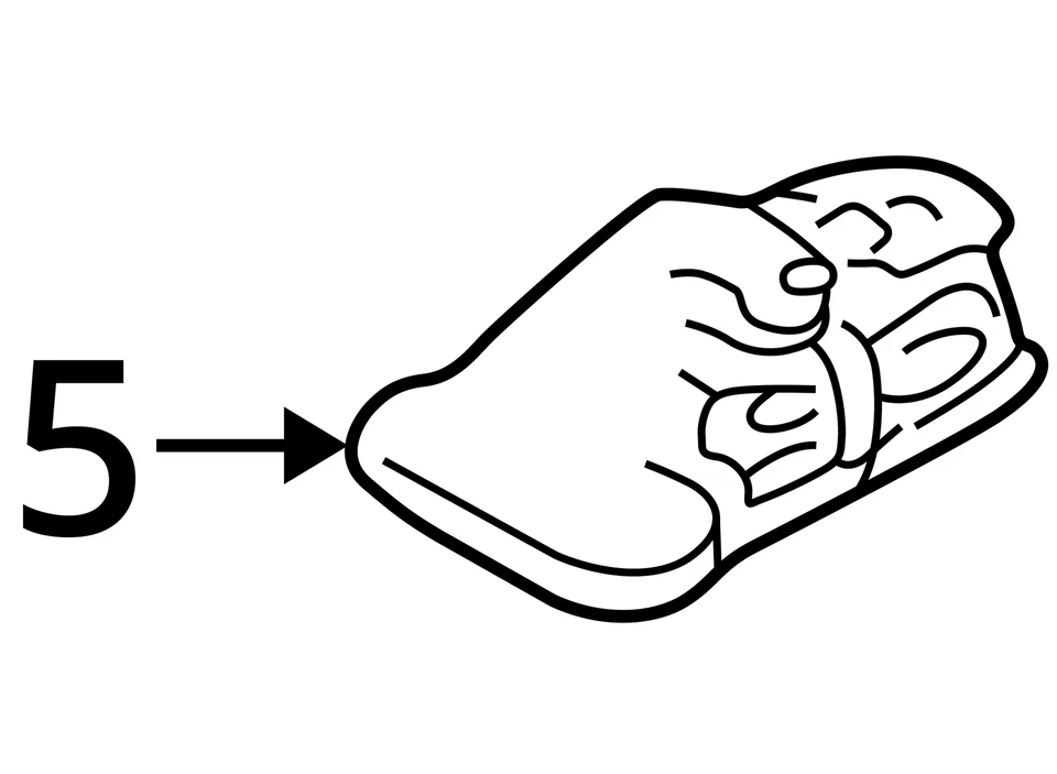 CINTURÓN DE SEGURIDAD DE COCHE LINCOLN TOWN 2009-2011 ASM 8W1Z54611B76AC - NUEVO OEM Foto 3 de 3