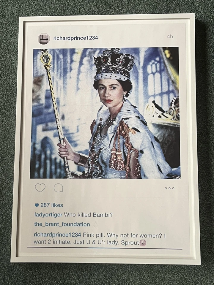 Richard Prince, Instagram Nuevos retratos - Reina Isabel II, 2015 (100% auténtico) Foto 2 de 4