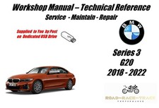 BMW Series 3 G20 Workshop Service Manual USB 2018 - 2022