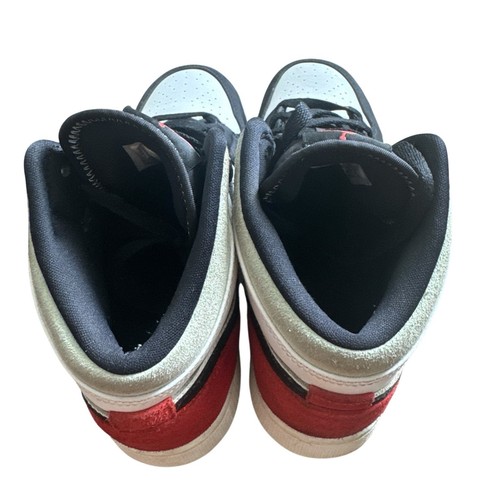 Size 7Y Air Jordan 1 Mid GS 'Red Mint' - Picture 4 of 7