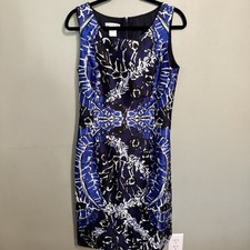 Oscar De La Renta P13 Floral Sheath Dress Size 10
