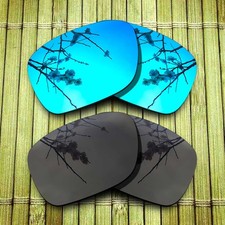Black Blue Replacement Lens for-Smith Cheetah Polarized