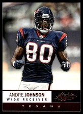 Andre Johnson 2012 Panini Absolute #16 Texans NFL READ FREE SHIP AutographDen