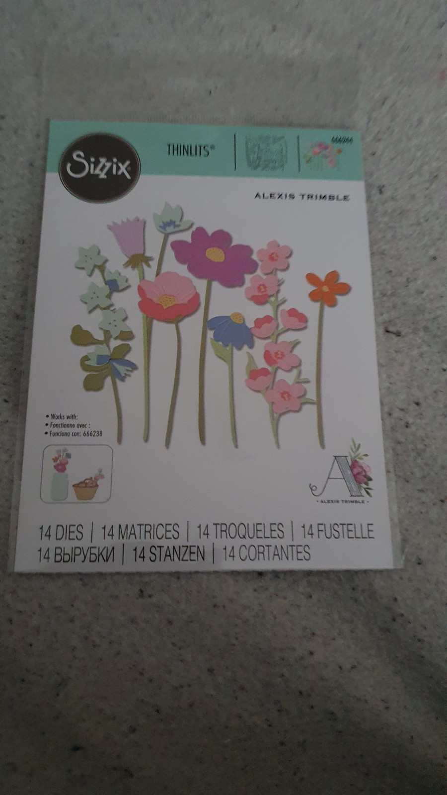 Sizzix Thinlits 14 Die Set - In The Meadow by Akexis Trimble 666244