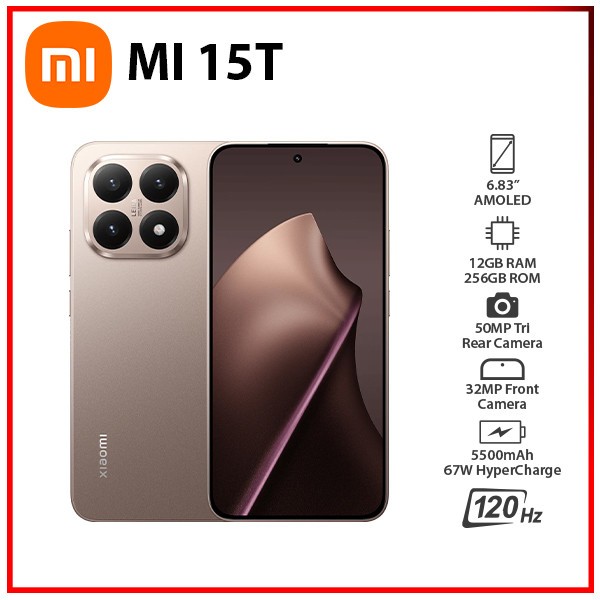 New) Xiaomi 15T 5G 12GB+256GB ROSE GOLD Dual SIM Unlocked Android