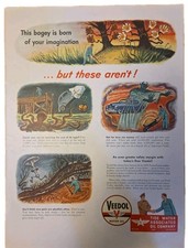 VTG 1946 Ad-Veedol Motor Oil - These Bogeys Are Not Born Of Your Imagination