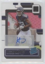 2022 Panini Clearly Donruss Rated Rookie Auto Hassan Haskins #92 Auto v1x