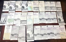 Lot of 39 NOAA Nautical Charts Florida Texas Gulf Coast USGS Archive Maps