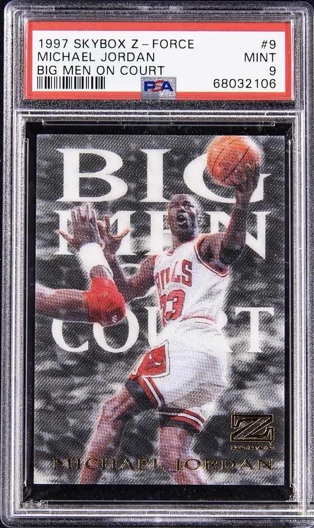 Michael Jordan 1997 Skybox Z-Force Big Men On Court PSA 9 💎📈🐐