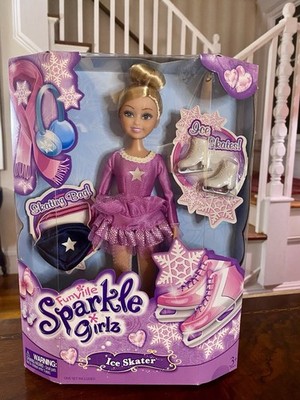 2014 Ice Skater Funville Sparkle Girlz Doll New!