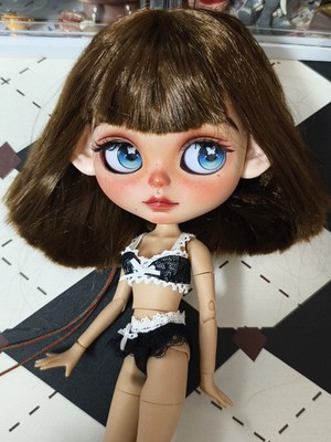 Custom Handmade Blythe Doll With Clothes Wig Eyes 1/6 BJD Dolls Women Girl Gifts