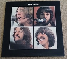 The Beatles Let It Be LP Record 1970, Apple Records AR 34001