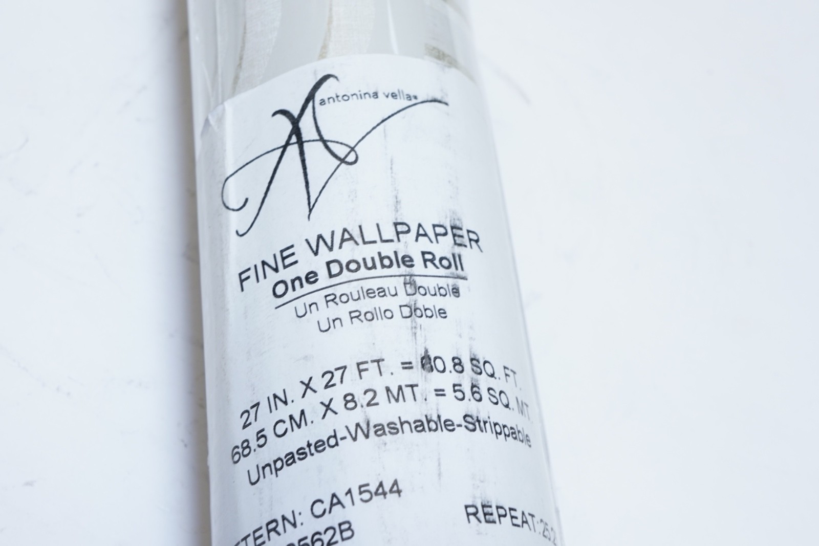 New York Wallcoverings CA1544 Speakeasy Wallpaper White/Off Whites 60.75 sq. ft.