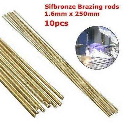 Messing Schweißdraht Messing Schweißdraht 1.6MM X25CM 10 PCS Flux Gold Set Unive