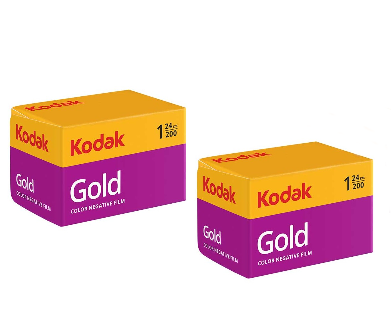 2 Rolls - Kodak Gold 200 35mm Colour Print Film - 135-24 -  EXPIRY 01/2028
