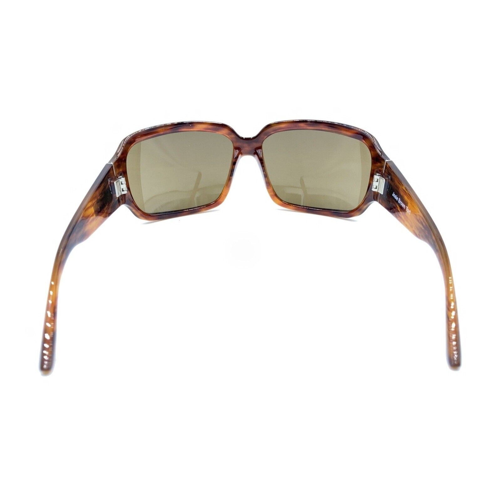 Anon Josie Brown Tortoise Rectangle Wrap Sunglasses Brown Lens Italy Men Women