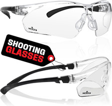 Clear Shooting Safety Glasses ANSI Z87 Anti Fog Scratch Resistant UV Protection