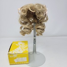 Monique Collection Erika Blonde Doll Wig Size 10-11 Ringlet Curls with Bows Box