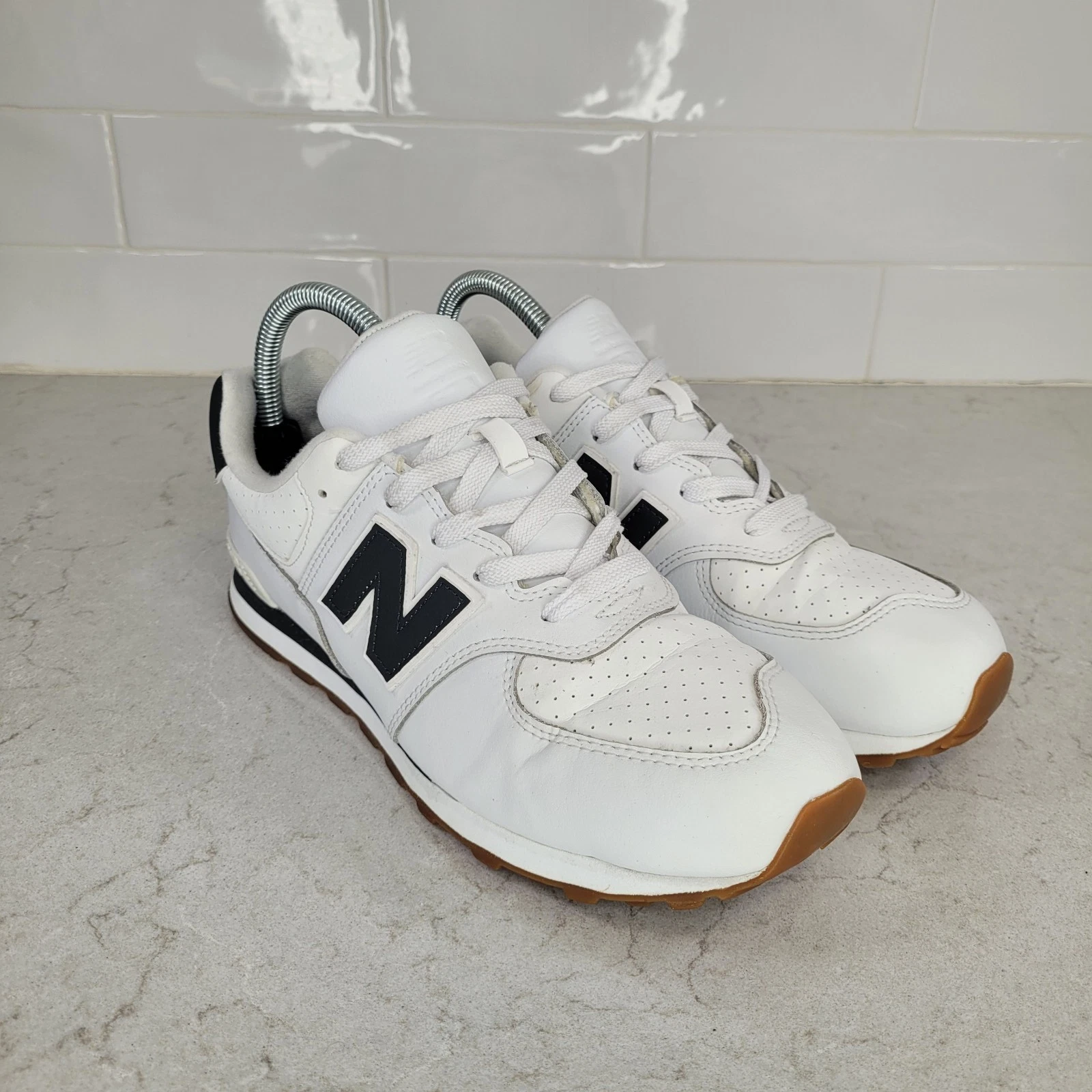 Scarpe bambino New Balance Classic 574 bianche taglia 6 5