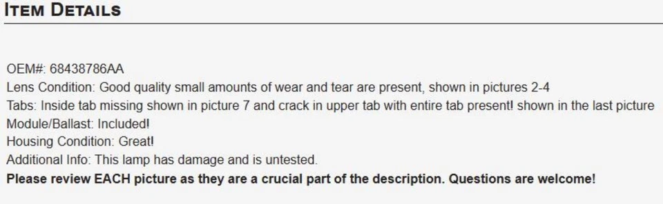 21-23 Fiat 500 X LED Headlamp assembly OEM Foto 2 de 4