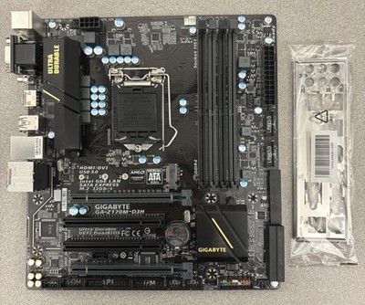 Gigabyte GA-Z170M-D3H Motherboard LGA 1151 DDR4 USB3.0 I/O Plate See Description