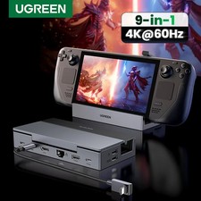 UGREEN 4K60Hz HDMI USB C HUB Docking Station, 9 Ports, PD100W, 10Gbps