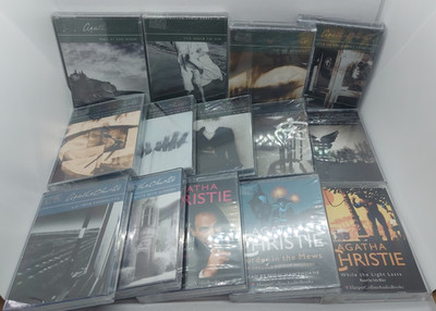 AGATHA CHRISTIE 14x Audio Book Bundle - Cassette Tapes - 13x Sealed, 1x Used