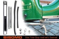 Scheuerleisten Motortunnel Simson KR51 KR51/1 KR51/2 Keder Schwarz Nieten 9-Tlg
